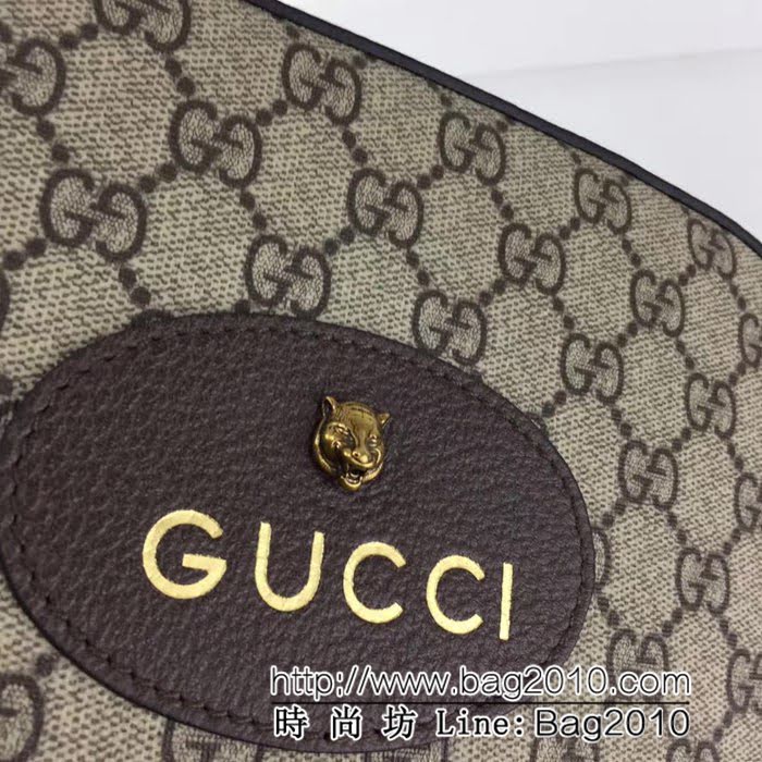 GUCCI古馳原單 新款專櫃品質原單貨實物實拍476466 啡pvc啡皮腰包 HY1137